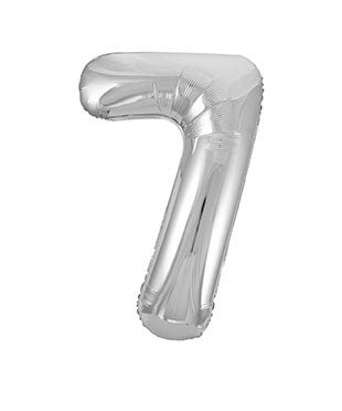 Palloncino a 7 anni Silver vuoto 86 cm