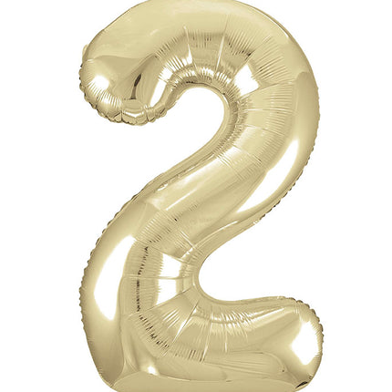 Palloncino a 2 anni Gold Gloss Vuoto 86 cm