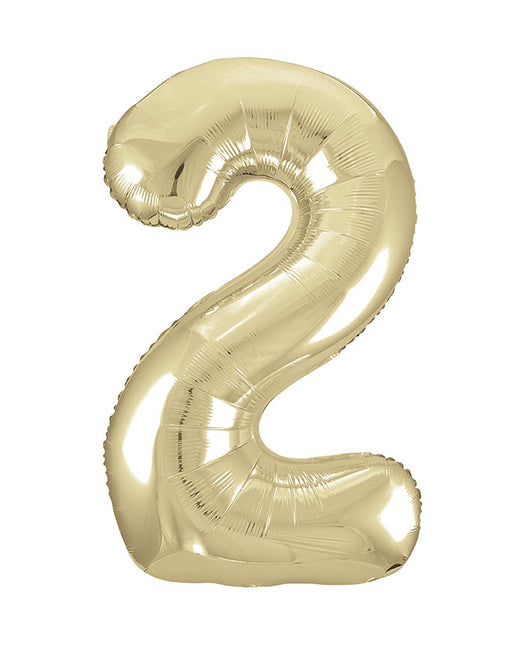 Palloncino a 2 anni Gold Gloss Vuoto 86 cm