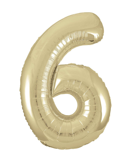 Palloncino a 6 anni Gold Gloss Vuoto 86 cm