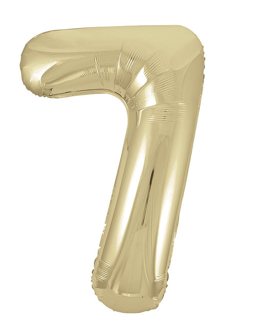 Palloncino 7 anni Gold Gloss Vuoto 86cm