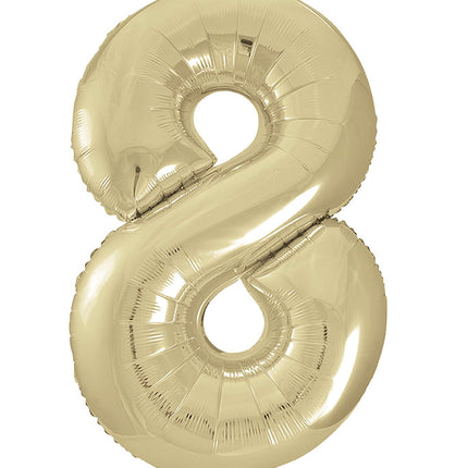 Palloncino 8 anni Gold Gloss Vuoto 86 cm