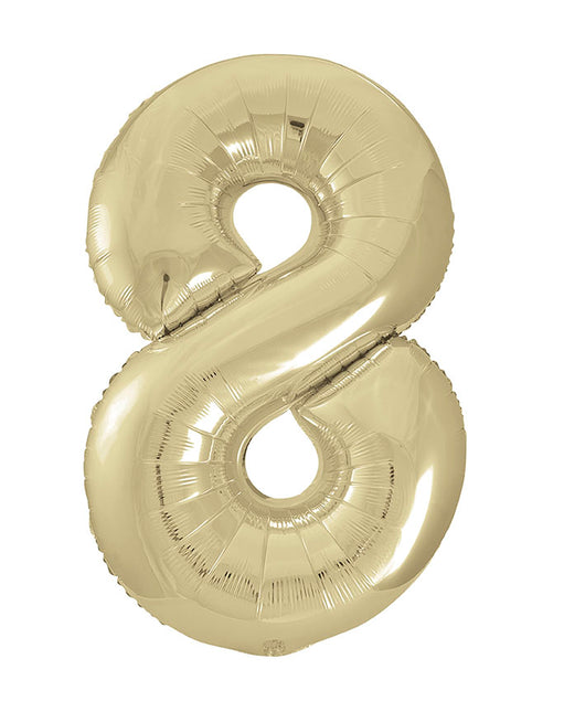 Palloncino 8 anni Gold Gloss Vuoto 86 cm