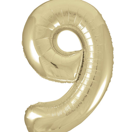Palloncino 9 anni Gold Gloss Vuoto 86 cm
