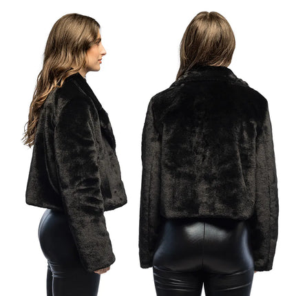 Giacchetta Fluffy rave nera (M/L)
