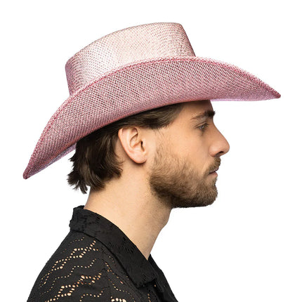 Cappello da cowboy rosa Midnight
