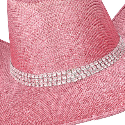 Cappello da cowboy rosa Midnight