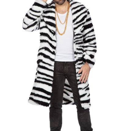 Pelliccia zebrata lunga