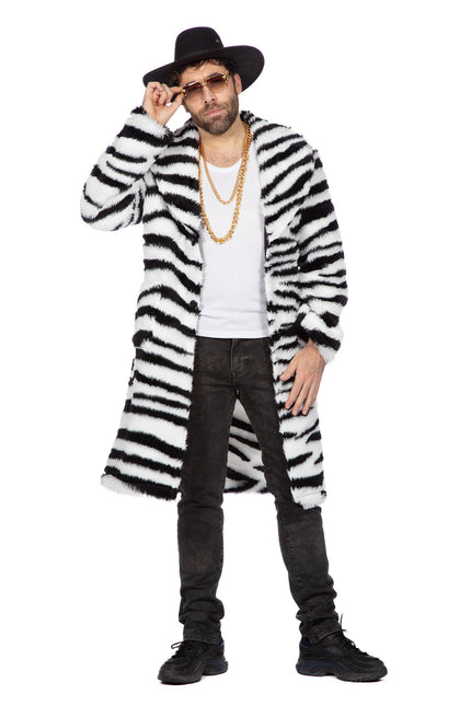 Pelliccia zebrata lunga