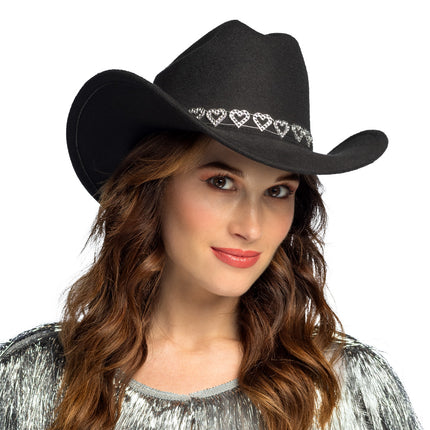 Cappello cowboy Jamie nero