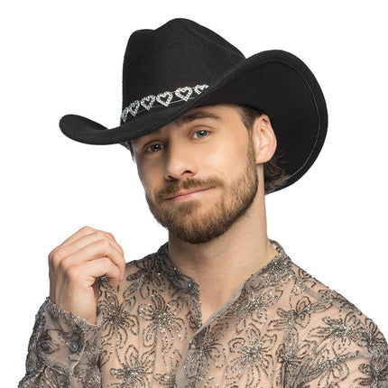 Cappello cowboy Jamie nero