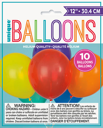 Palloncini colorati assortiti da 30 cm 10 pezzi
