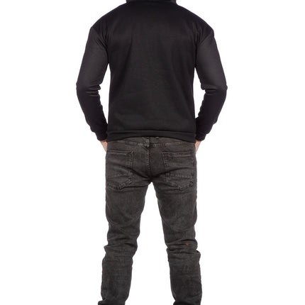 Gilet Scheletro Nero Uomo Strass