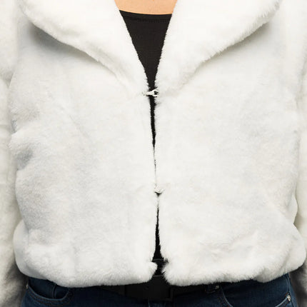 Giacchetta Fluffy rave bianca (M/L)