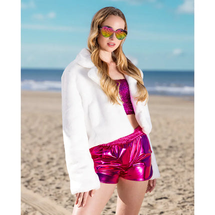Giacchetta Fluffy rave bianca (M/L)