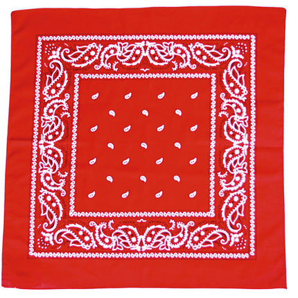 Fazzoletto rosso con stampa