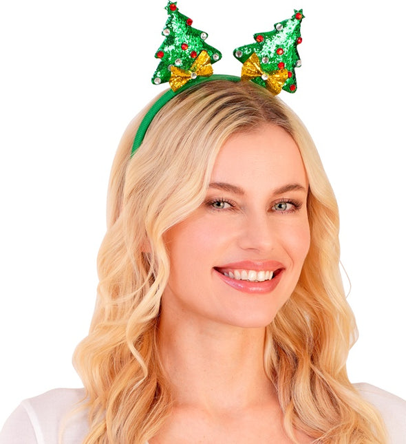 Cerchietto per capelli Albero di Natale Glamour