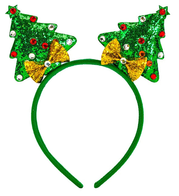 Cerchietto per capelli Albero di Natale Glamour