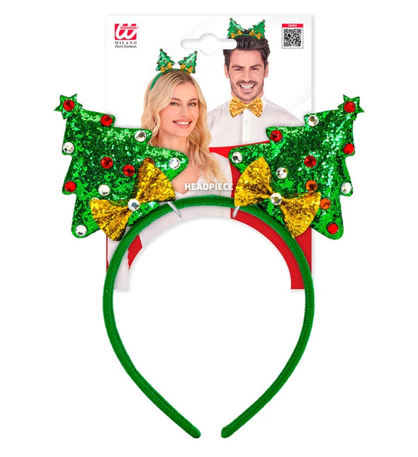 Cerchietto per capelli Albero di Natale Glamour