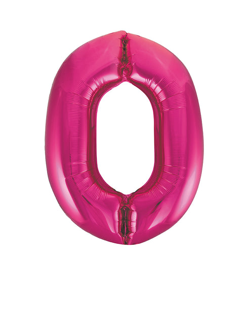 Palloncino 0 Anno Figura Fucsia Vuoto 86cm