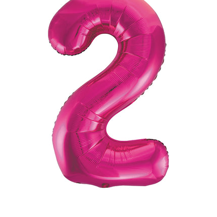 Palloncino 2 anni Figura Fucsia Vuoto 86cm