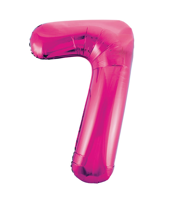 Palloncino 7 anni Fucsia Vuoto 86 cm