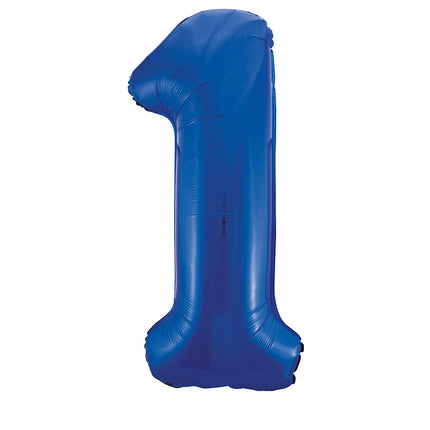 Palloncino di figura 1 anno blu vuoto 86 cm