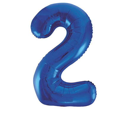 Palloncino di figura 2 anni blu vuoto 86 cm