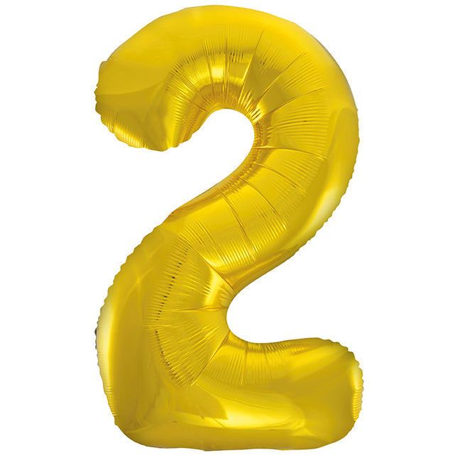 Palloncino a figura 2 anni Oro Vuoto 86cm