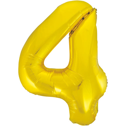 Palloncino a 4 anni con figura dorata vuoto 86 cm