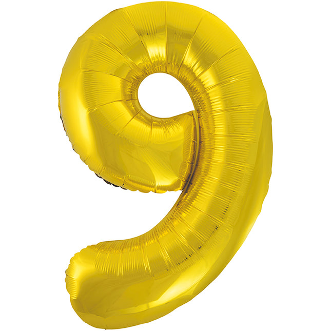Palloncino a 9 anni Gold vuoto 86 cm
