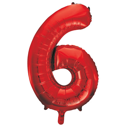 Palloncino di figura 6 anni rosso vuoto 86 cm
