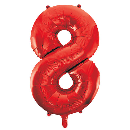 Palloncino a 8 anni rosso vuoto 86 cm