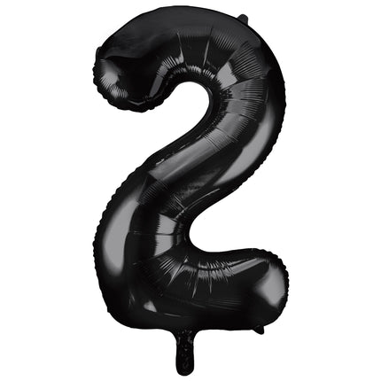 Palloncino di figura 2 anni nero vuoto 86 cm