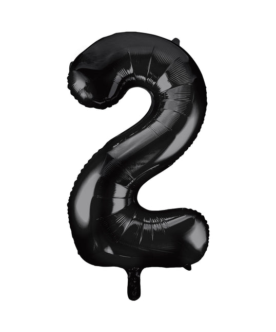 Palloncino di figura 2 anni nero vuoto 86 cm