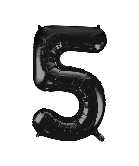 Palloncino a 5 anni nero vuoto 86 cm