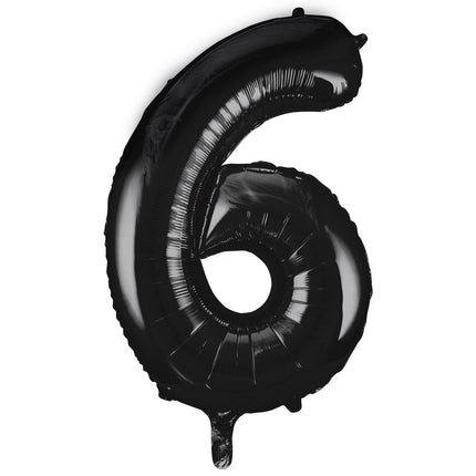 Palloncino di figura 6 anni nero vuoto 86 cm