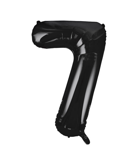 Palloncino a 7 anni nero vuoto 86 cm