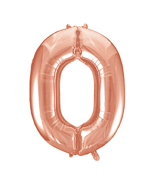 Palloncino 0 Year Figure Oro Rosa Vuoto 86cm