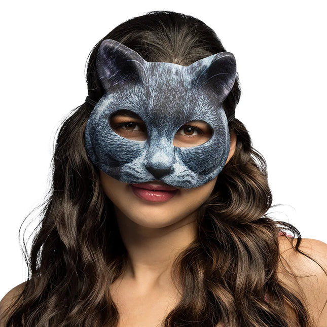 Maschera Occhi di Gatto Grigio