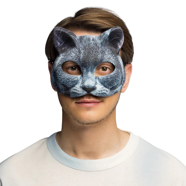 Maschera Occhi di Gatto Grigio