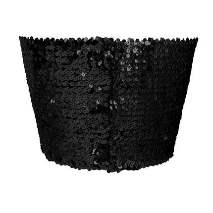 Top Sparkle nero (M/L elasticizzato)