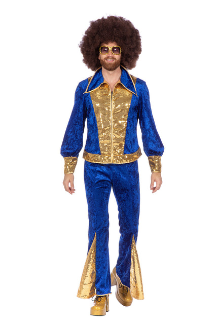 Set da discoteca glitterato blu/oro