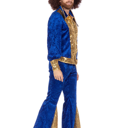 Set da discoteca glitterato blu/oro