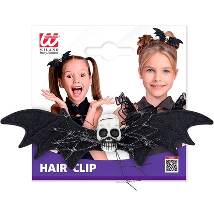 FERMA CAPELLI A FORMA DI TESCHIO DI PIPISTRELLO PER BAMBINI