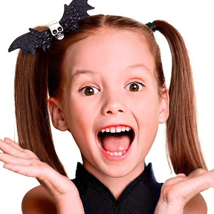 FERMA CAPELLI A FORMA DI TESCHIO DI PIPISTRELLO PER BAMBINI