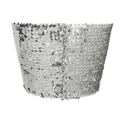 Top Sparkle argento (M/L elasticizzato)