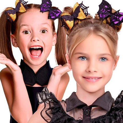 FERMA CAPELLI A FORMA DI PIPISTRELLO / RAGNO PER BAMBINI - ASSORTITI