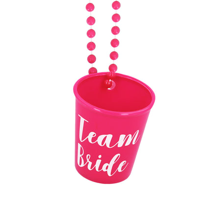 Collana con bicchierino da shot “Team bride”