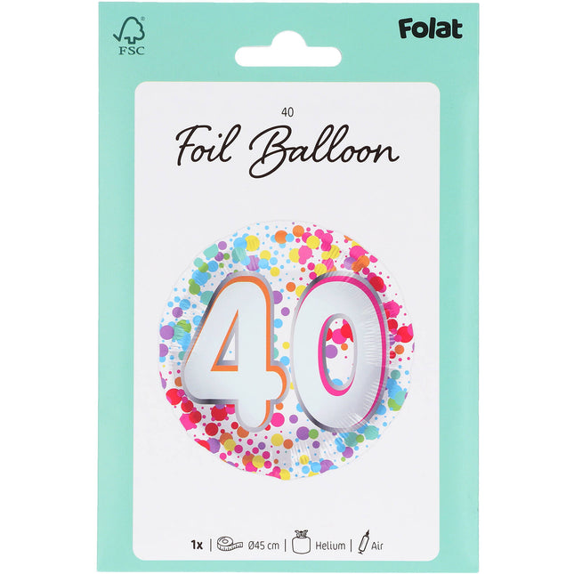 18in/45cm 40 Rainbow